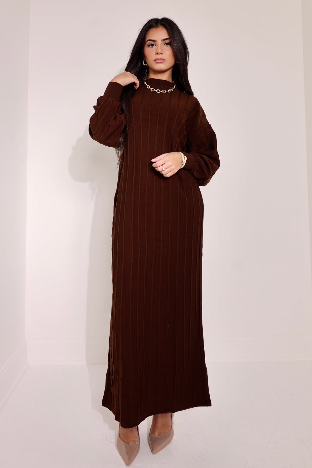 Mira ribbed maxi