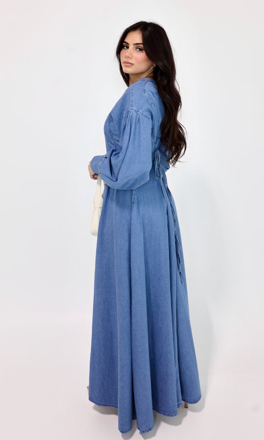 Selina Oversized Denim Maxi