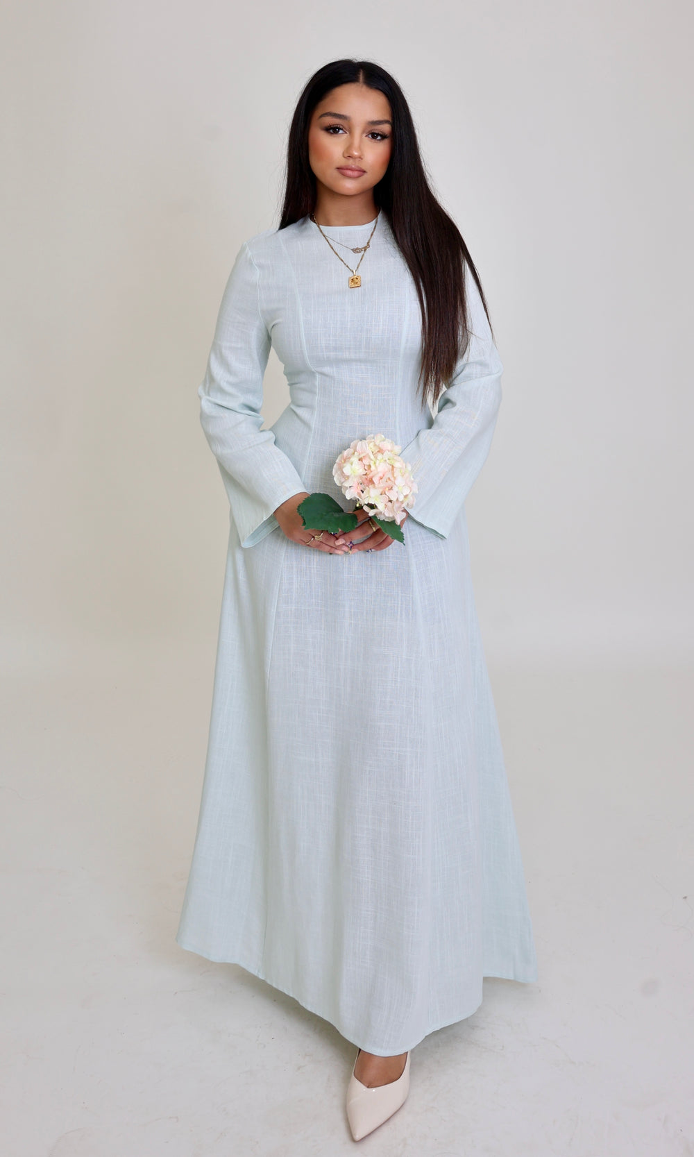 Renan Corset Linen Maxi