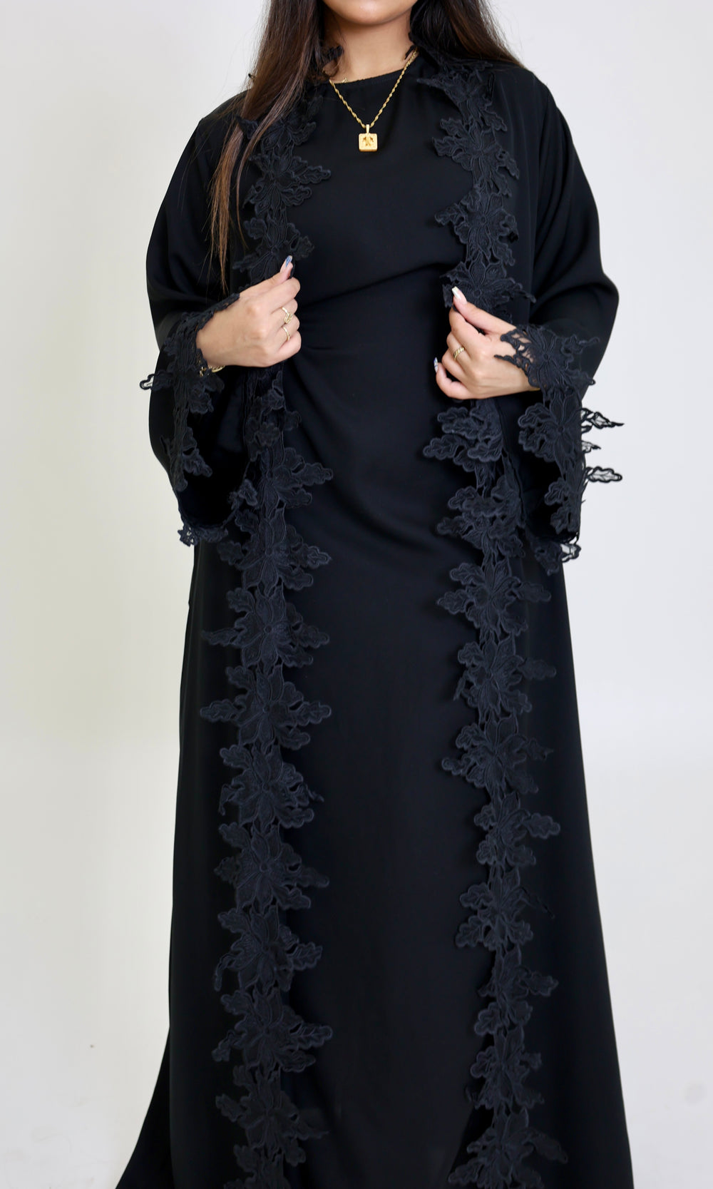 Amara Lace Abaya Set