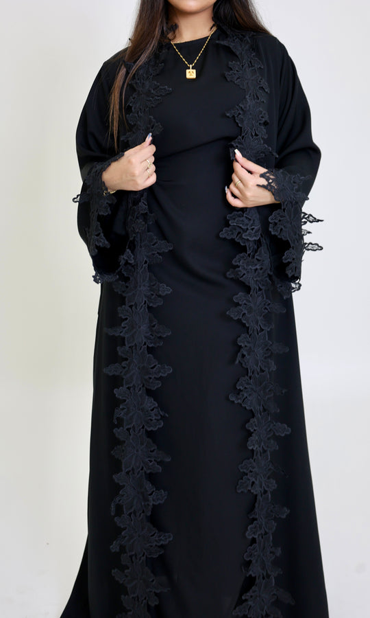 Amara Lace Abaya Set