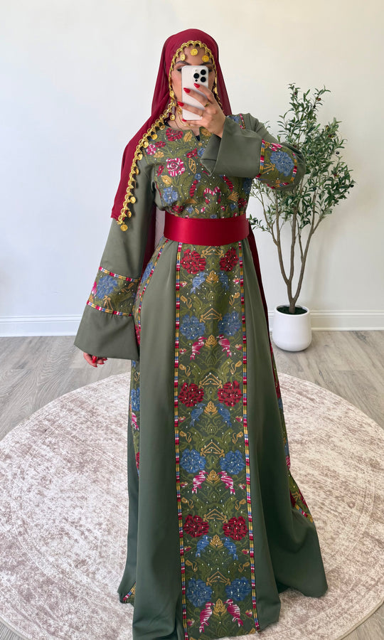 Olive Heritage Thobe