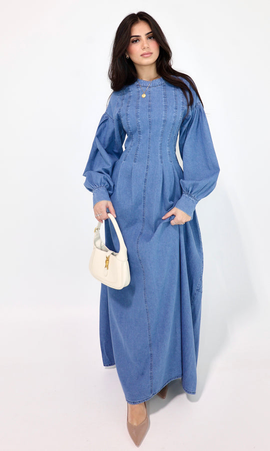 Selina Oversized Denim Maxi