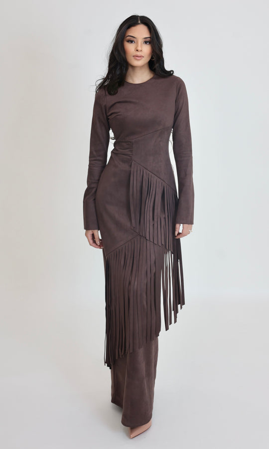 Miranda suede Maxi
