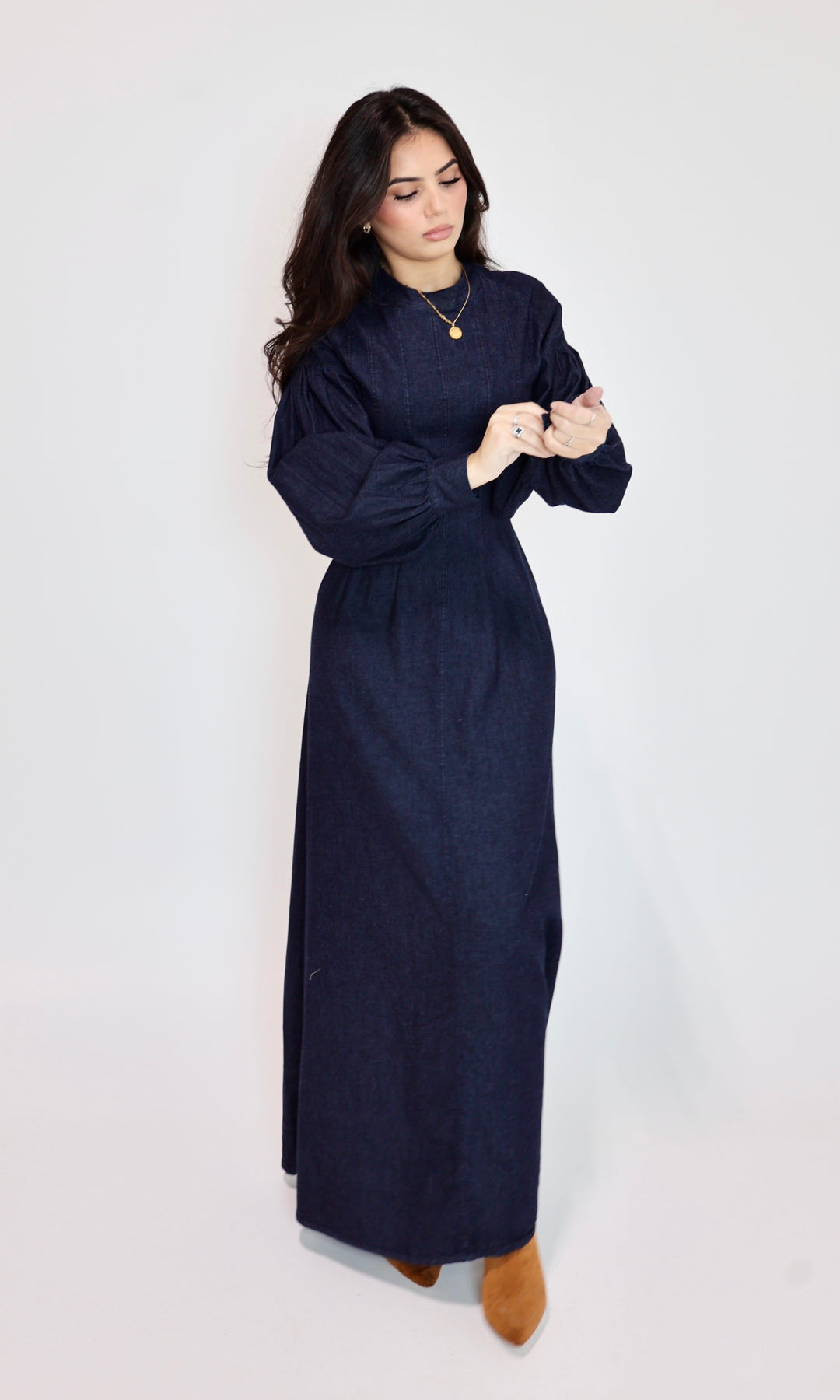 Selina Oversized Denim Maxi