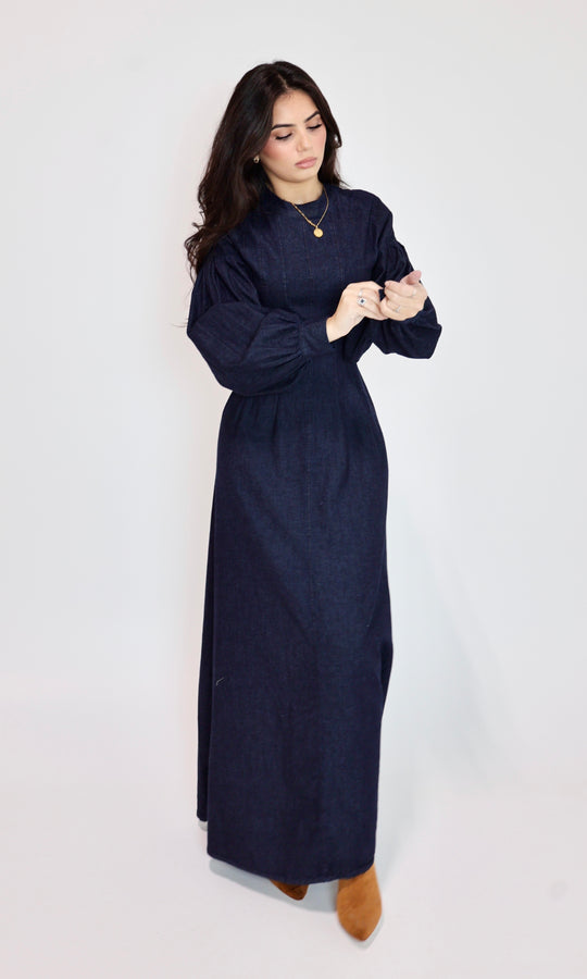 Selina Oversized Denim Maxi