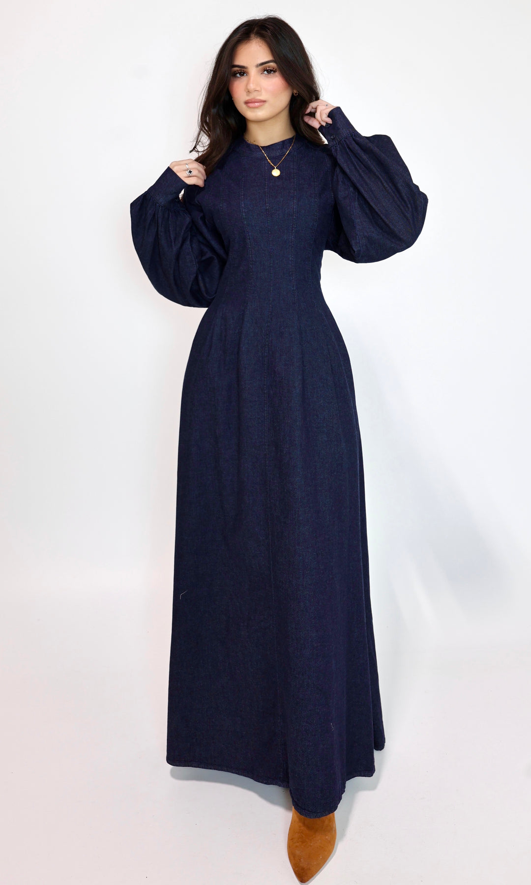 Selina Oversized Denim Maxi