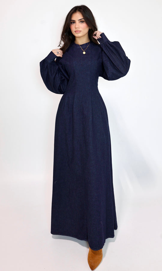 Selina Oversized Denim Maxi