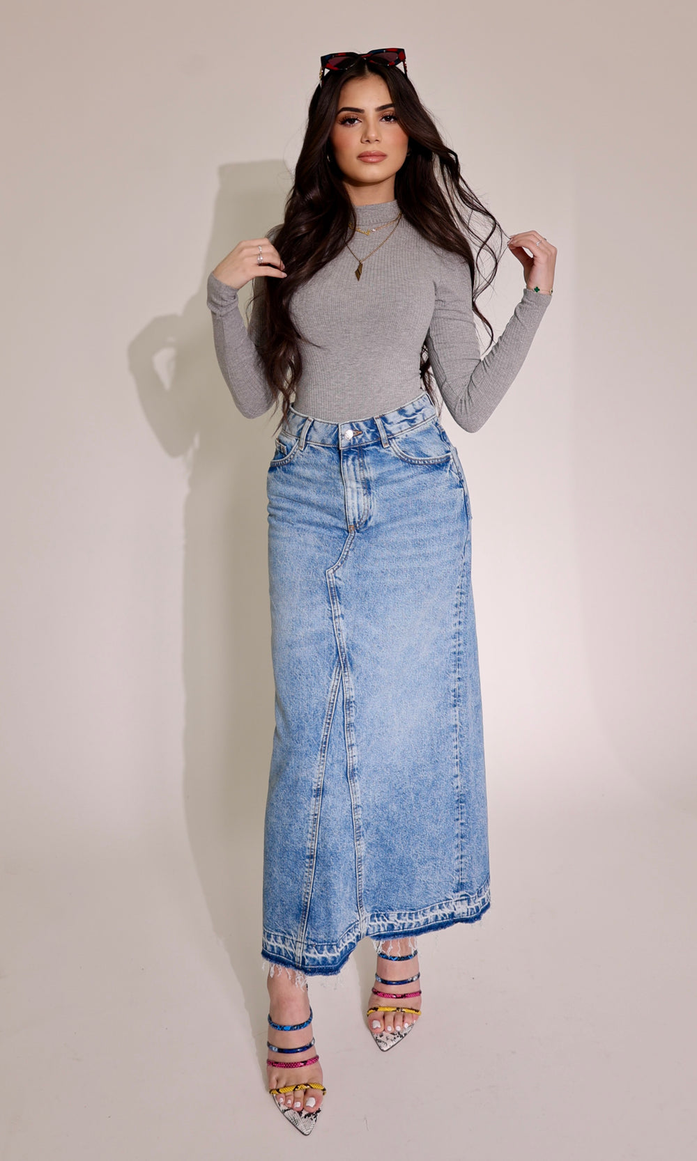 Dalal Denim skirt (roomy fit)