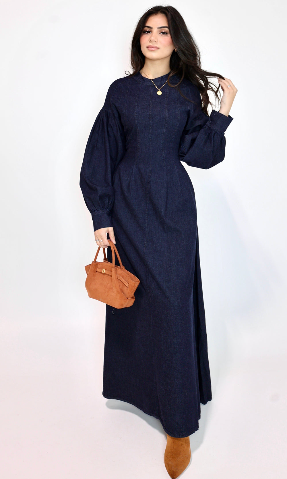 Selina Oversized Denim Maxi