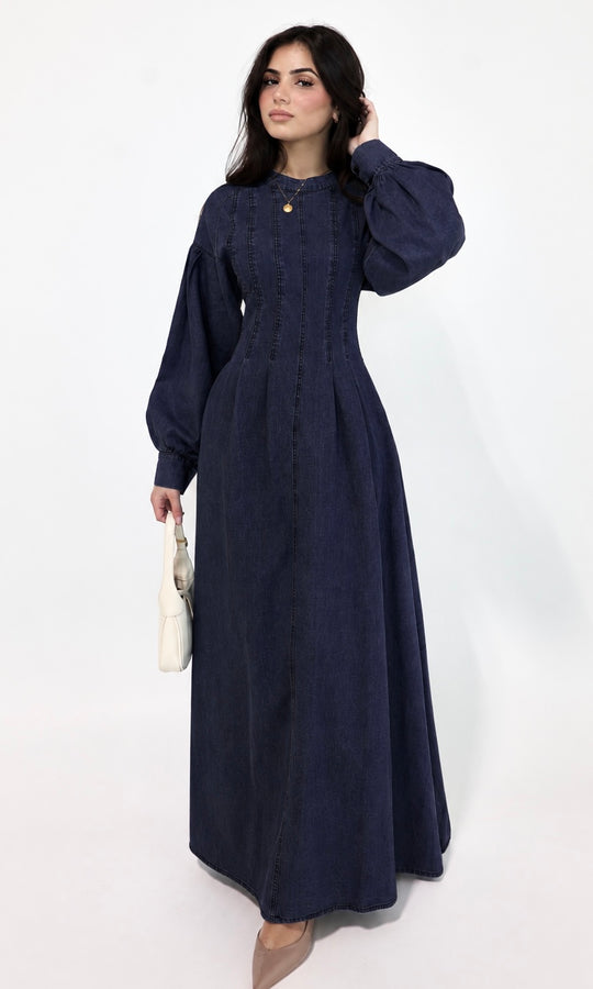 Selina Oversized Denim Maxi