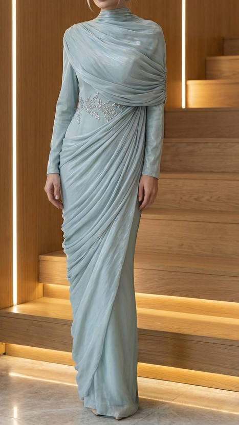 Qamar wrap Gown